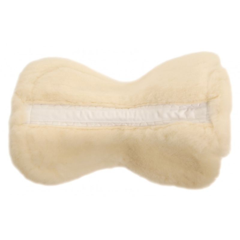 NuuMed GP Gullet Free HiWither Wool Half Pad GF NM04B White/Natural-1